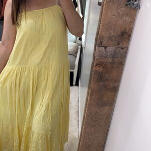 PQ Small/xsmall oversized yellow maxi dress